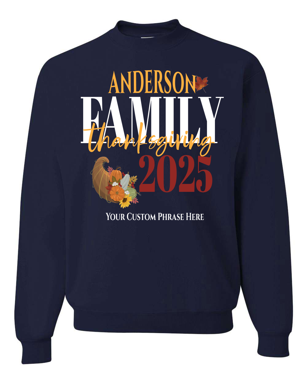 Personalized Family Thanksgiving Shirt/Sweater