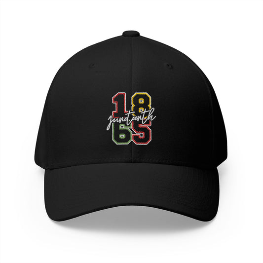 Juneteenth 1865 Embroidered Black Baseball Cap