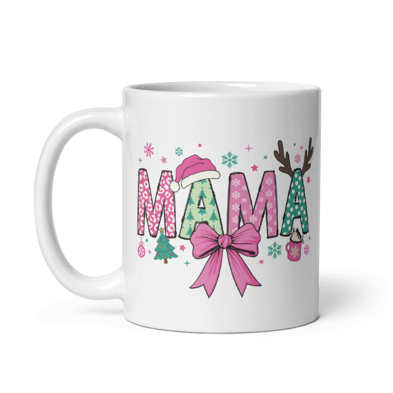 Christmas Coquette Bow Mugs