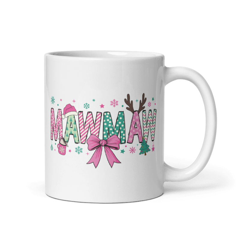 Christmas Coquette Bow Mugs