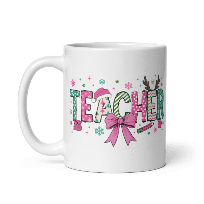 Christmas Coquette Bow Mugs