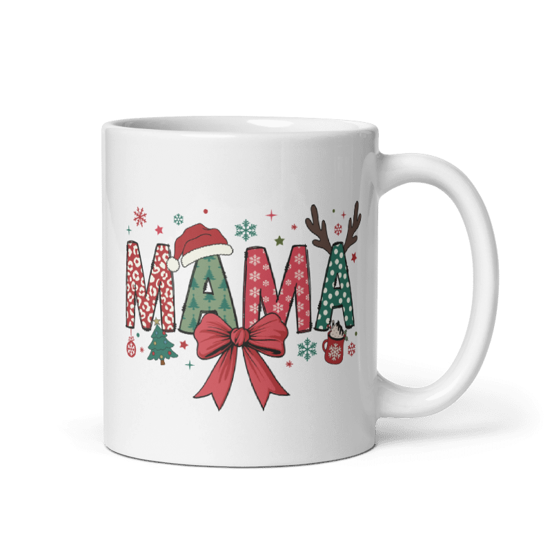 Christmas Coquette Bow Mugs