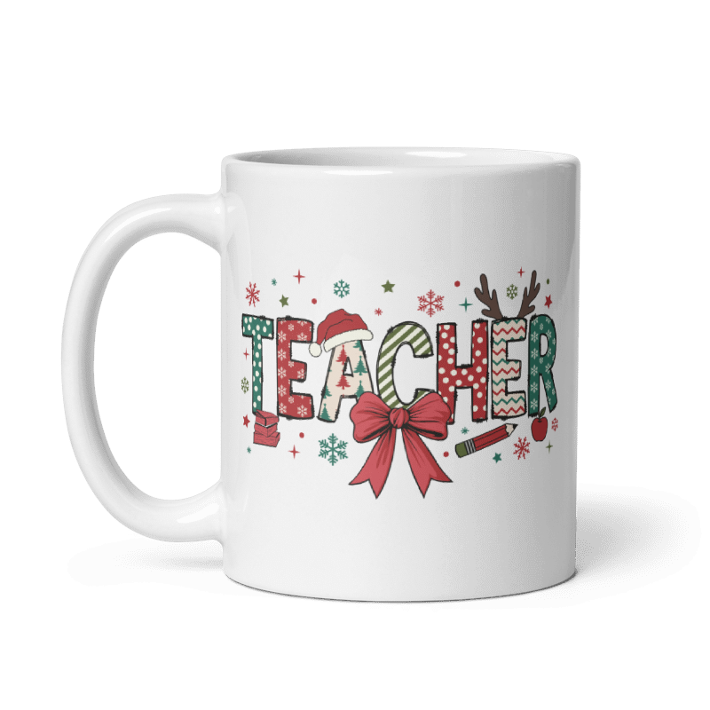 Christmas Coquette Bow Mugs