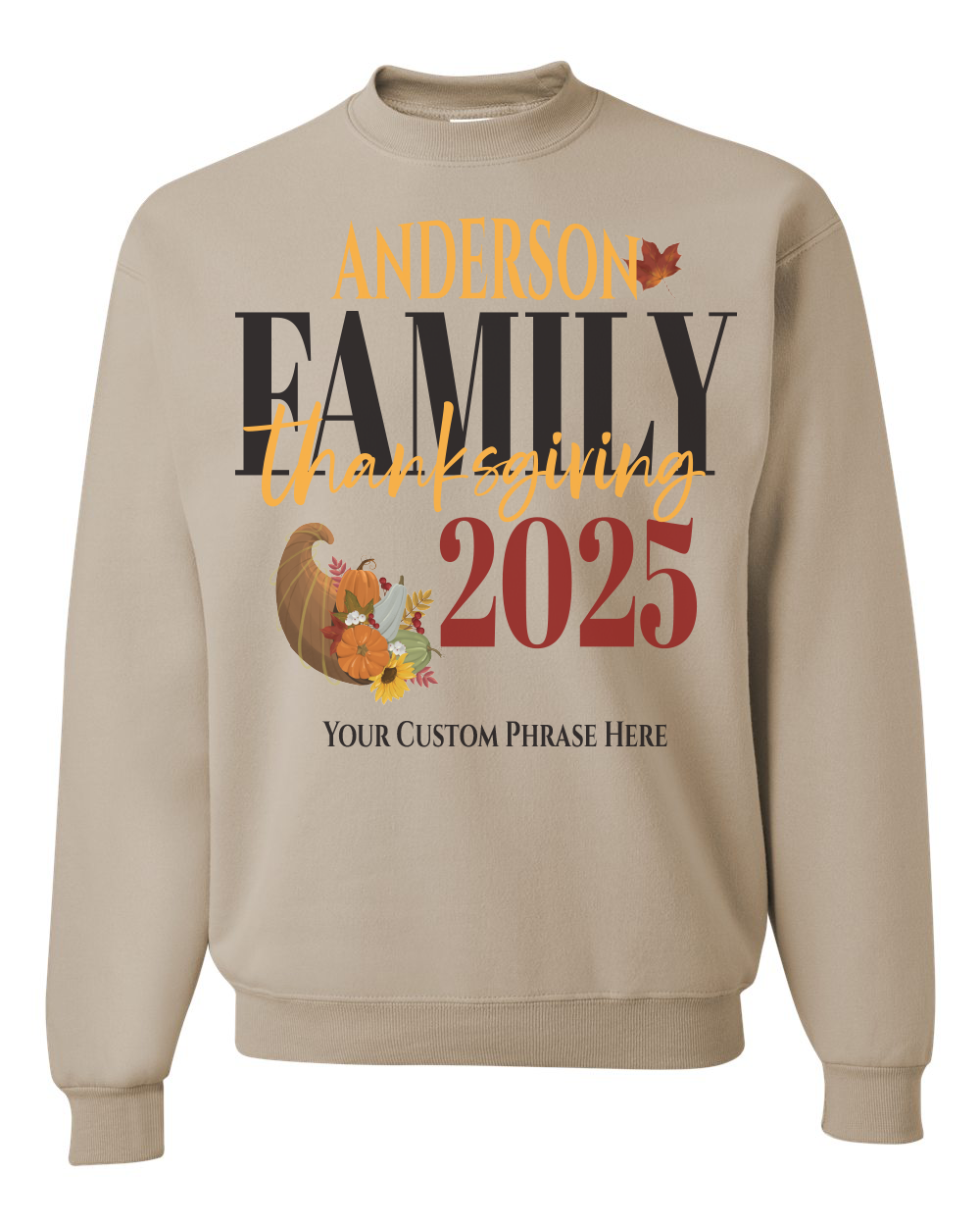 Personalized Family Thanksgiving Shirt/Sweater