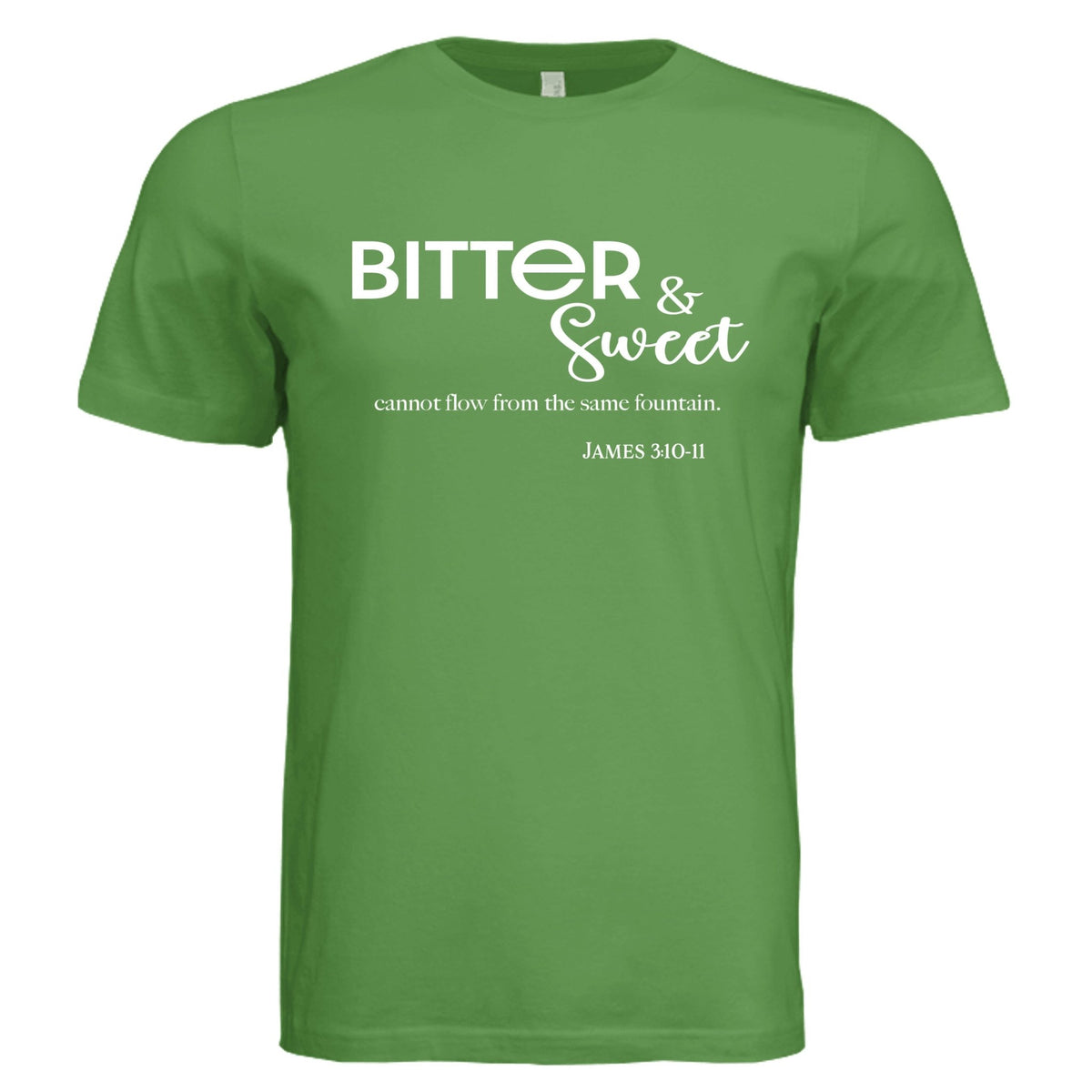 James 3:11 Bitter and Sweet Tee - Leaf Green - PhreeDom by Design