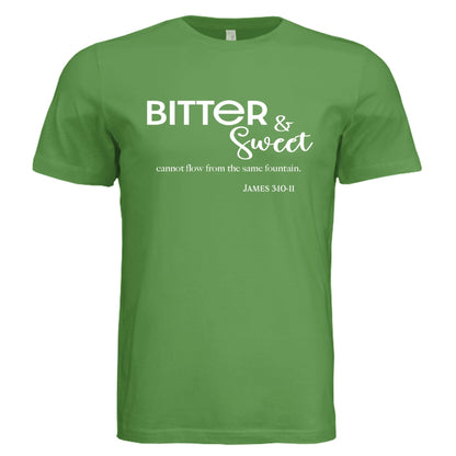 James 3:11 Bitter and Sweet Tee - Leaf Green - PhreeDom by Design