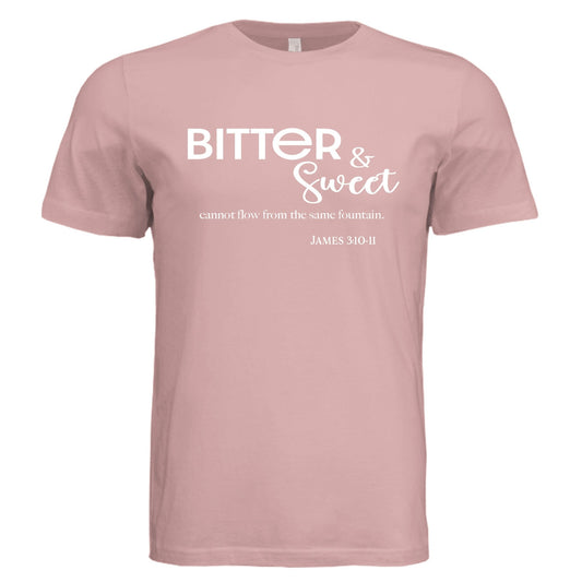 James 3:11 Bitter and Sweet Tee - Pink - PhreeDom by Design