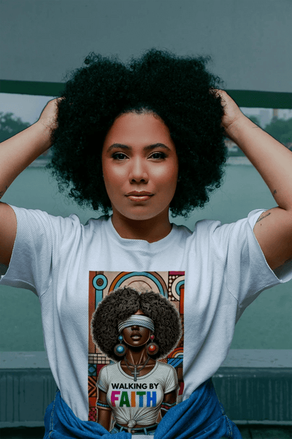 By Faith Women's Short Sleeve Tee - 19g64ampzmnt42 - PhreeDom by Design