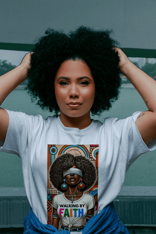 By Faith Women's Short Sleeve Tee - 19g64ampzmnt42 - PhreeDom by Design