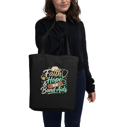 Faith Hope & Band-Aids School Nurse Tote Bag - Bags - 6826729_10457 - PhreeDom by Design
