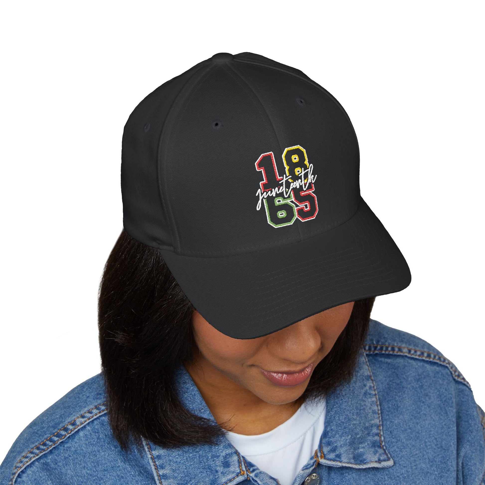 Juneteenth 1865 Embroidered Black Baseball Cap - Hats - 72551220150439706253 - PhreeDom by Design