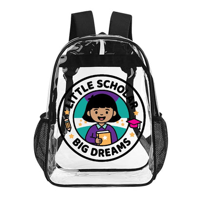 Little Scholar Big Dreams Kids' Clear Backpack - Bags - A8F25D2E9889426AABD479968D6712E7 - PhreeDom by Design