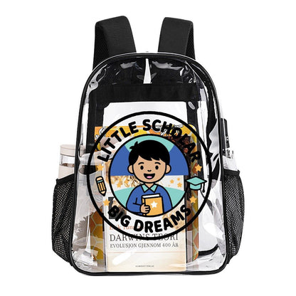Little Scholar Big Dreams Kids' Clear Backpack - Bags - D9944CC77D4A4DEE940E572296D2E42C - PhreeDom by Design
