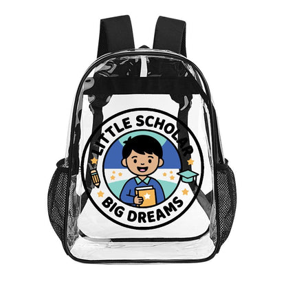 Little Scholar Big Dreams Kids' Clear Backpack - Bags - 0D275F3B44A747E9A60E1542F220386C - PhreeDom by Design