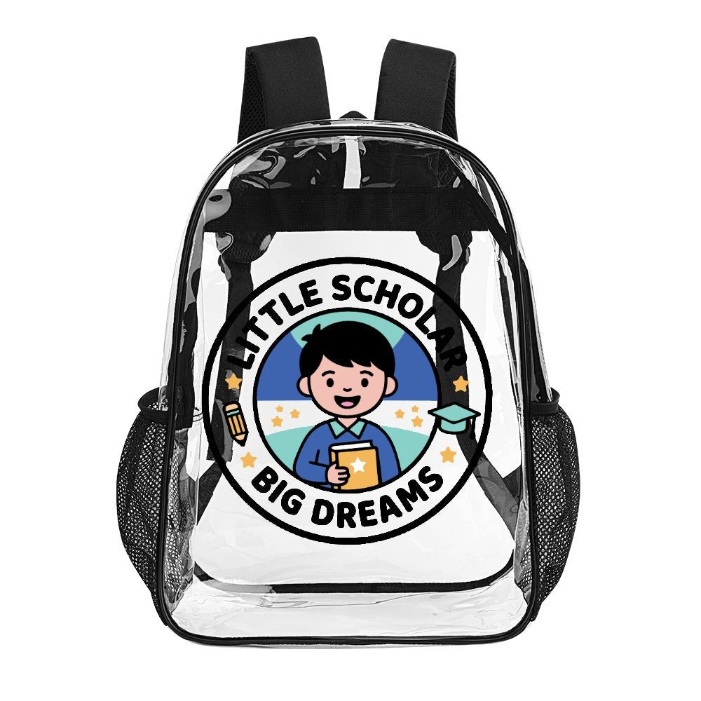 Little Scholar Big Dreams Kids' Clear Backpack - Bags - 141CB77BAEBF4678902C092CF591633D - PhreeDom by Design