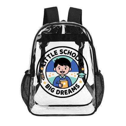 Little Scholar Big Dreams Kids' Clear Backpack - Bags - 141CB77BAEBF4678902C092CF591633D - PhreeDom by Design