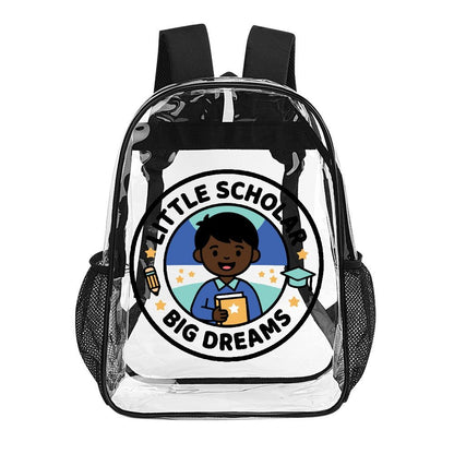 Little Scholar Big Dreams Kids' Clear Backpack - Bags - D9944CC77D4A4DEE940E572296D2E42C - PhreeDom by Design