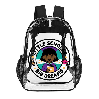 Little Scholar Big Dreams Kids' Clear Backpack - Bags - 84DF273B2B13416CA16C223C8C9E960E - PhreeDom by Design