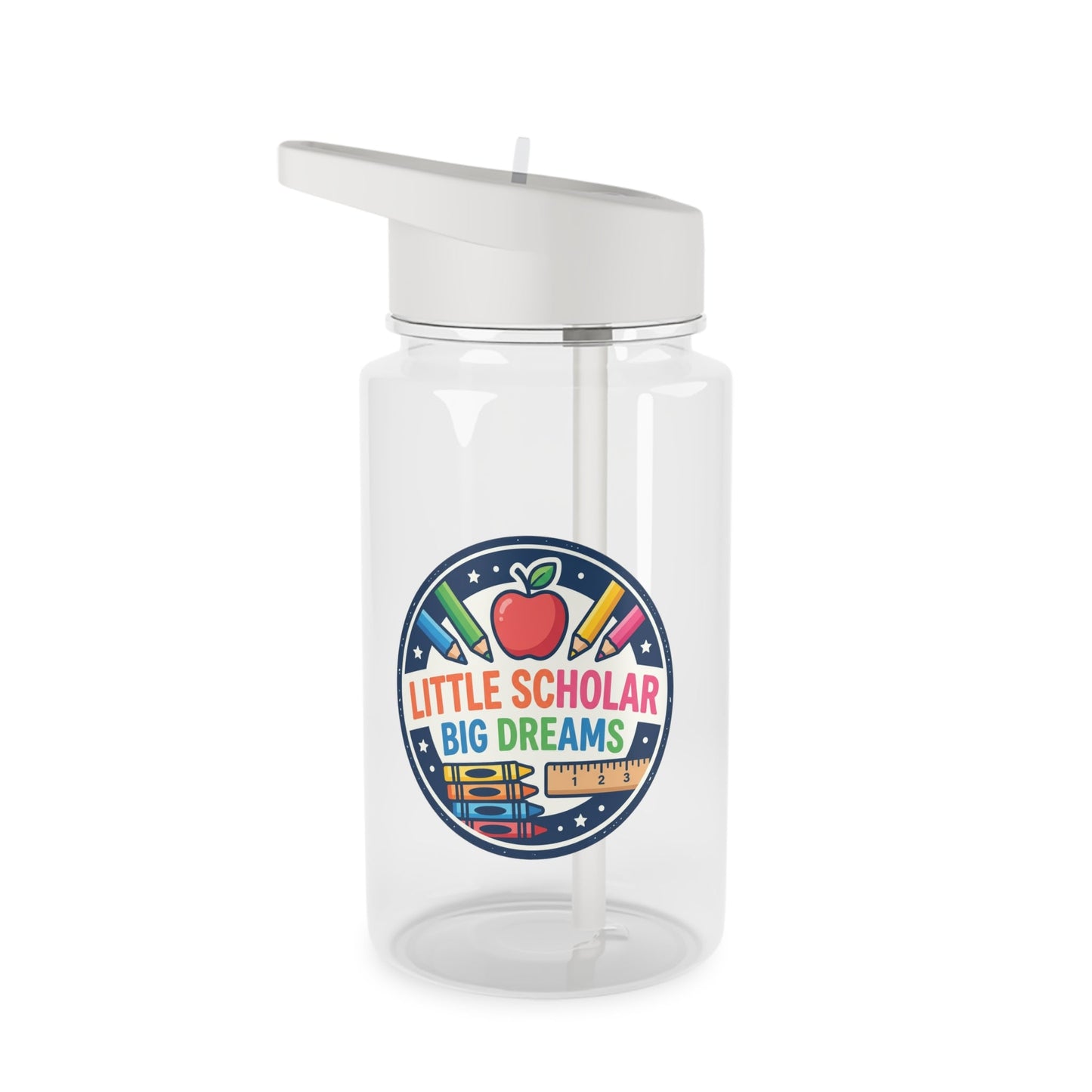 Little Scholar Kids’ Water Bottle with Straw - Mug - 23604178529224240281 - PhreeDom by Design