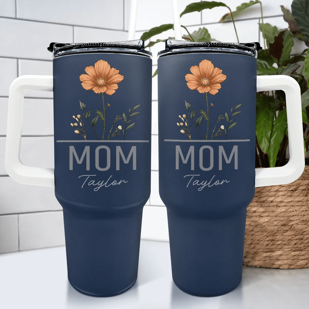 Personalized Nana Grandma Mom Mimi 40oz Tumbler With Straw - Tumbler - TFMT100NAH4264 - PhreeDom by Design
