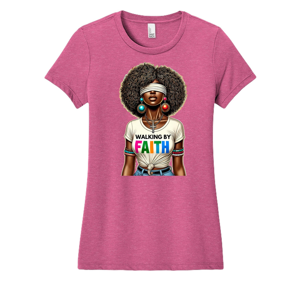 Plain By Faith Women's Fitted Tee - Tops - 2mpzv19px - PhreeDom by Design