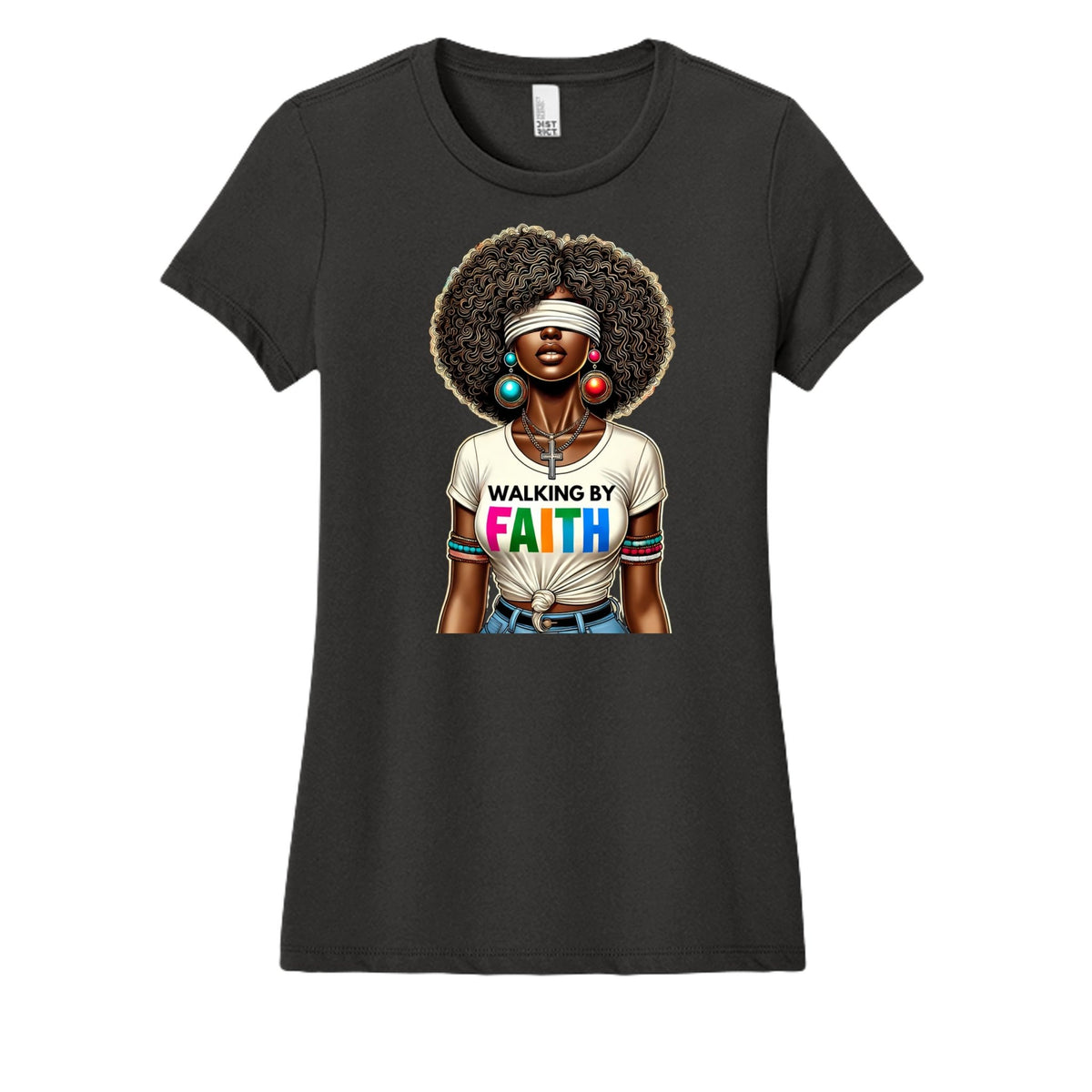 Plain By Faith Women's Fitted Tee - Tops - 2mpzv19q5 - PhreeDom by Design