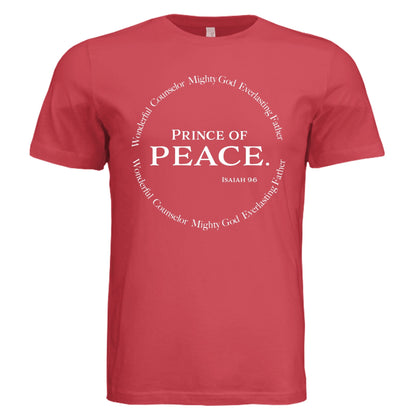 Prince of Peace Tee - Light Red - PhreeDom by Design