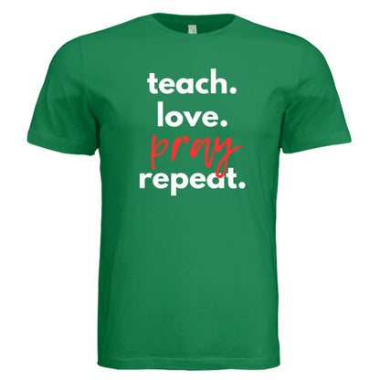 Teach Love Pray Tee - Shirts - 19g649mr6rbfmj - PhreeDom by Design