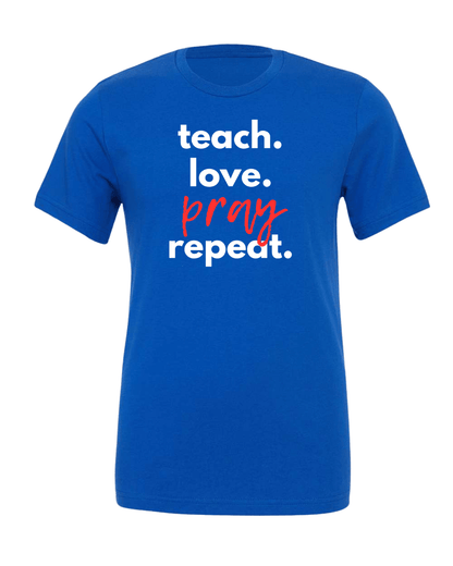 Teach Love Pray Tee - Shirts - 2mr6vrzhd - PhreeDom by Design