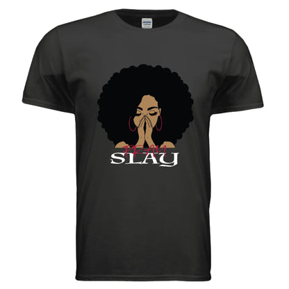 The Pray Slay Women's Tee - Tops - 19g649mg1kwmmo - PhreeDom by Design