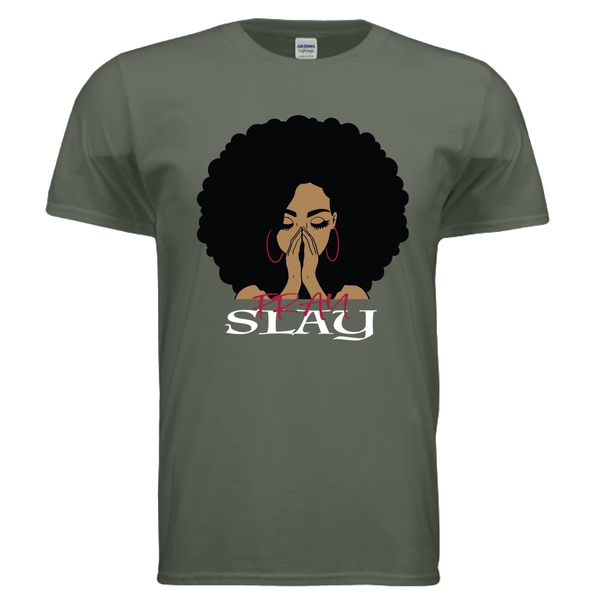 The Pray Slay Women's Tee - Tops - 19g649mg1kwmm8 - PhreeDom by Design